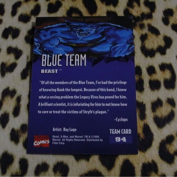 Beast #94 Marvel Card - Picture 2 of 2